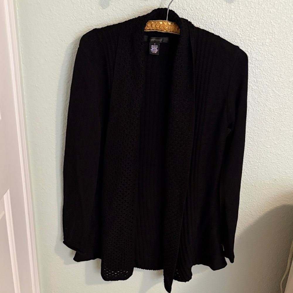 89th & Madison Black Women's Cardigan